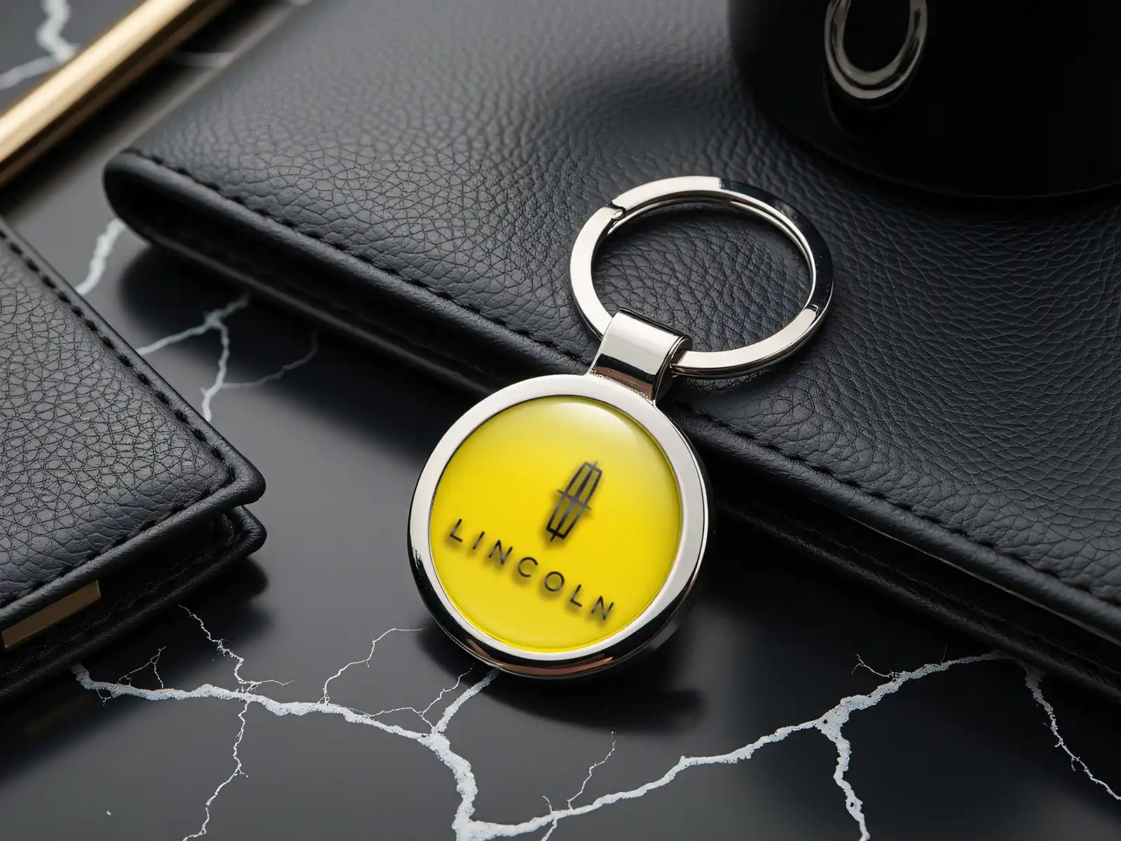 Lincoln Llavero Personalizado Foto Domed Estilo